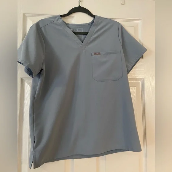 Dusty Blue Figs Scrub Set - Picture 6 of 6